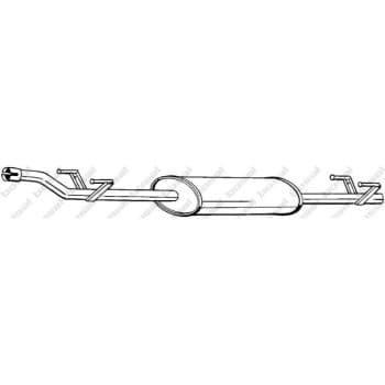 Silencieux central 288-231 Bosal
