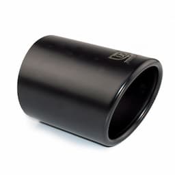 Embout d&#39;Echappement Ulter Sport - Rond 90mm Coudé - Longueur 120mm - Montage 65-80mm - Inox Noir