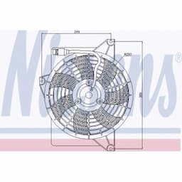 Ventilateur, condenseur de climatisation