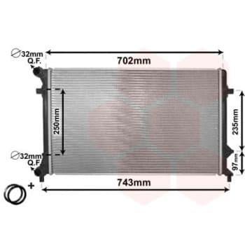 Radiateur, refroidissement du moteur *** IR PLUS *** 58002205 International Radiators Plus