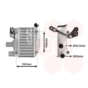 Intercooler, échangeur 53014703 International Radiators