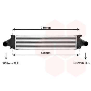 Intercooler, échangeur 59014703 International Radiators