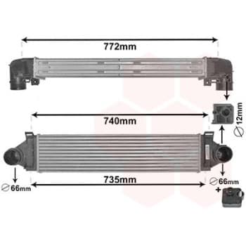 Intercooler, échangeur *** IR PLUS *** 18004481 International Radiators Plus