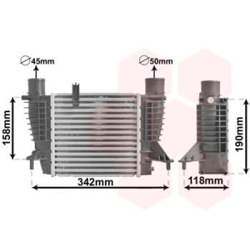 Intercooler, échangeur 43004338 International Radiators