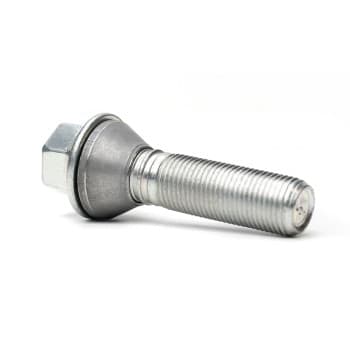 H&R Boulon de roue conique avec anneau mobile M14x1,25 - Longueur 46mm (ex. BMW)