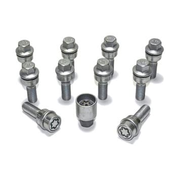 H&R Jeu de boulons de roue convexe R14 M14x1,50 - Longueur 35 mm - 10 pièces (par exemple Audi Q3, Q5) - incl.