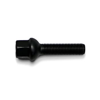 H&R Boulon de roue convexe R12 M12x1.50 - Longueur 45mm - Noir (ex. Mercedes)