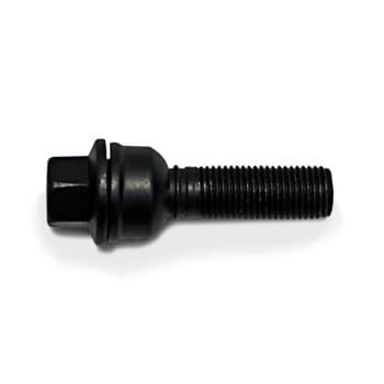 H&R Boulon de roue convexe R14 M14x1.50 - Longueur 38mm - Noir (par exemple Audi Q3, Q5)