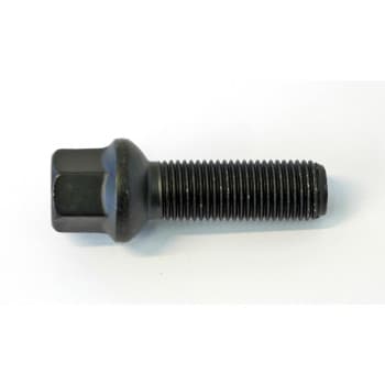 H&R Boulon de roue convexe R16 M14x1.50 - Longueur 40mm - Noir (ex. Mercedes, VW T4)