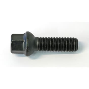 H&R Boulon de roue convexe R15 M14x1.50 - Longueur 43mm - Noir (ex. VAG)