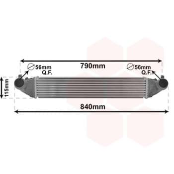 Intercooler, échangeur 37014704 International Radiators