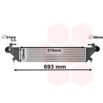 Intercooler, échangeur 17004415 International Radiators