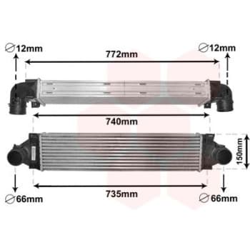 Intercooler, échangeur 59004173 International Radiators