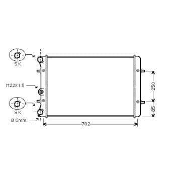 Radiateur, refroidissement du moteur *** IR PLUS *** 03002129 International Radiators Plus