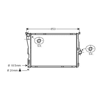Radiateur, refroidissement du moteur *** IR PLUS *** 06002289 International Radiators Plus