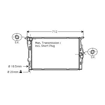 Radiateur, refroidissement du moteur *** IR PLUS *** 06002291 International Radiators Plus