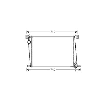 Radiateur, refroidissement du moteur 06002356 International Radiators