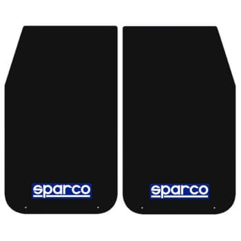 Bavettes Sparco Universal 'Large' - Noir, lot de 2 pièces