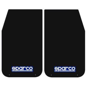 Bavettes Sparco Universal &#39;Large&#39; - Noir, lot de 2 pièces