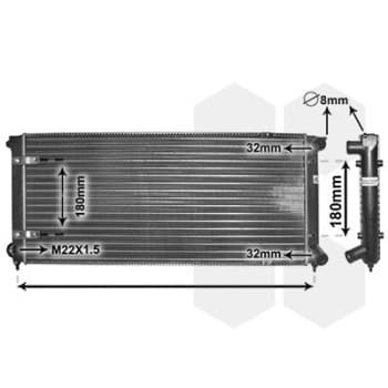 Radiateur, refroidissement du moteur 58002041 International Radiators