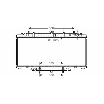 Radiateur, refroidissement du moteur 13002264 International Radiators