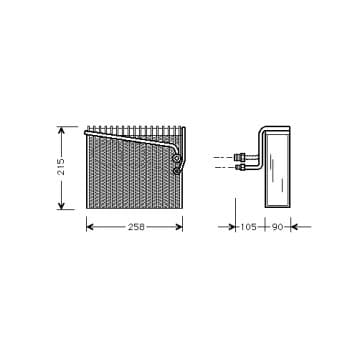 ÉVAPORATEUR DE CLIMATISATION 6/94 +