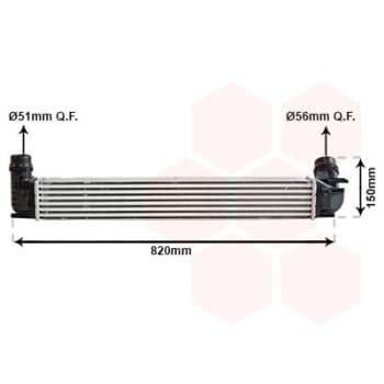 Intercooler, échangeur 43004412 International Radiators