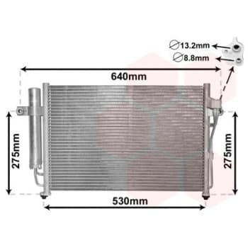Condenseur, climatisation 82005087 International Radiators