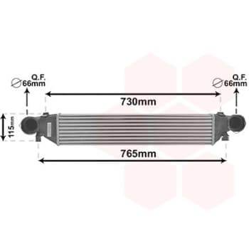 Intercooler, échangeur 30004297 International Radiators