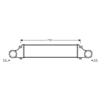 Intercooler, échangeur 30004410 International Radiators