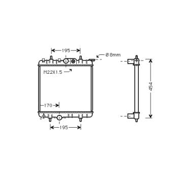 Radiateur, refroidissement du moteur *** IR PLUS *** 40002188 International Radiators Plus