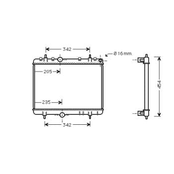 Radiateur, refroidissement du moteur *** IR PLUS *** 40002267 International Radiators Plus