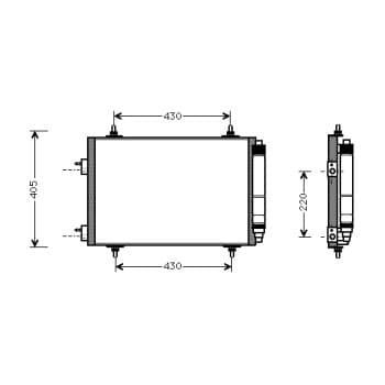 Condenseur, climatisation *** IR PLUS *** 40005209 International Radiators Plus
