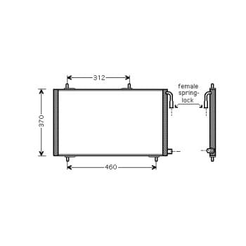 Condenseur, climatisation 40005257 International Radiators