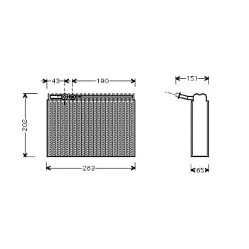 Evaporateur climatisation