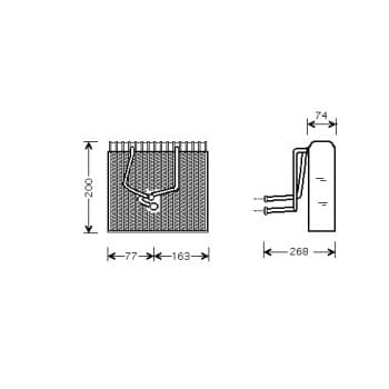 Evaporateur climatisation