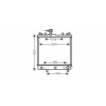 Radiateur, refroidissement du moteur *** IR PLUS *** 52002082 International Radiators Plus