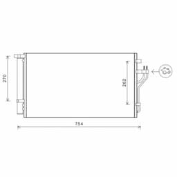 Condenseur, climatisation 82005279 International Radiators