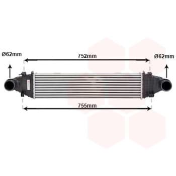 Intercooler, échangeur 30004525 International Radiators