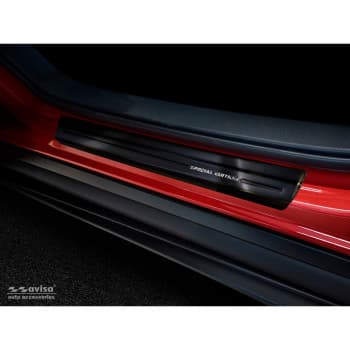 Seuil de Porte Inox Noir Mazda CX-30 2019-Â - Acier Brossé 'Special Edition'Â 4 pièces