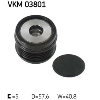 Poulie roue libre, alternateur VKM 03801 SKF