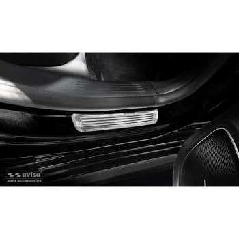 Seuil de porte en inox adaptable à Mercedes CLS II Shooting Brake (X118) 2019- 2 pièces