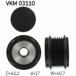 Poulie roue libre, alternateur VKM 03110 SKF