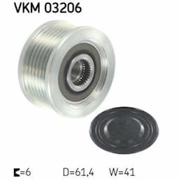 Poulie roue libre, alternateur VKM 03206 SKF