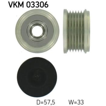 Poulie roue libre, alternateur VKM 03306 SKF