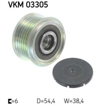 Poulie roue libre, alternateur VKM 03305 SKF