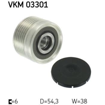 Poulie roue libre, alternateur VKM 03301 SKF