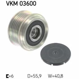 Poulie roue libre, alternateur VKM 03600 SKF