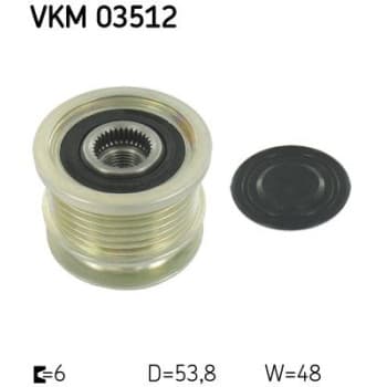 Poulie roue libre, alternateur VKM 03512 SKF