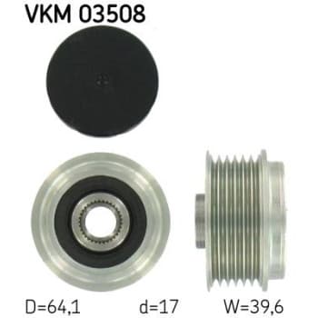 Poulie roue libre, alternateur VKM 03508 SKF